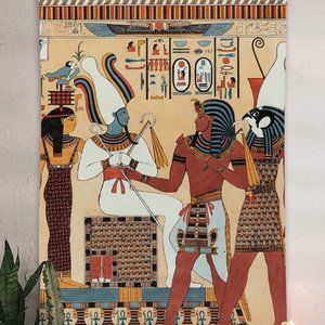 40"W x 60"L Ancient Egypt Window Curtain